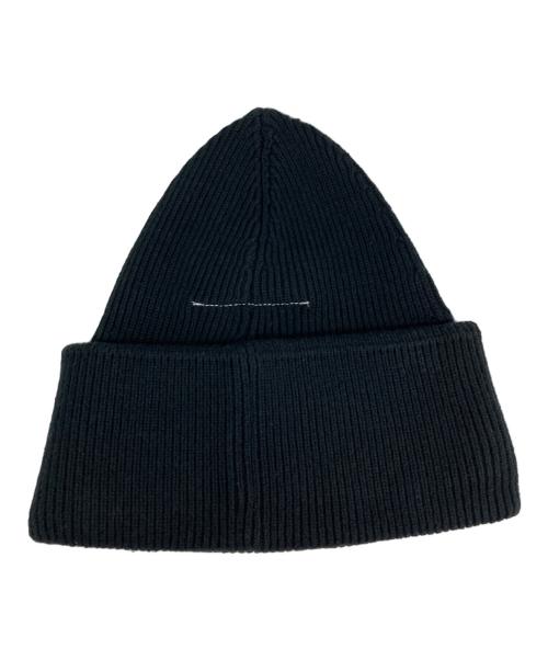 MM6 Maison Margiela（エムエムシックスメゾンマルジェラ）MM6 Maison Margiela (エムエムシックスメゾンマルジェラ) ニット帽 ブラック サイズ:Sの古着・服飾アイテム