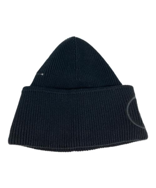 MM6 Maison Margiela（エムエムシックスメゾンマルジェラ）MM6 Maison Margiela (エムエムシックスメゾンマルジェラ) ニット帽 ブラック サイズ:Sの古着・服飾アイテム