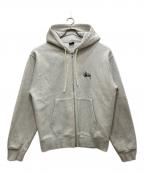 stussyステューシー）の古着「ジップパーカー」｜グレー