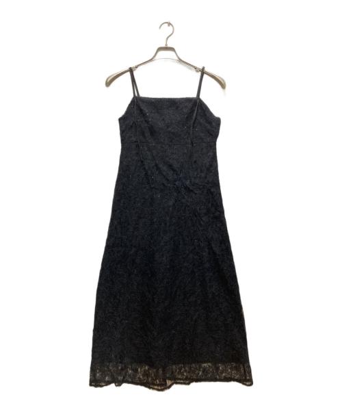 emor（エモア）emor (エモア) mohair lace camisole dress/モヘアレース　キャミソールワンピース ブラック サイズ:Ｓの古着・服飾アイテム