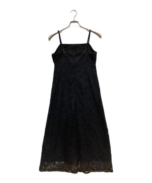 emor（エモア）emor (エモア) mohair lace camisole dress/モヘアレース　キャミソールワンピース ブラック サイズ:Ｓの古着・服飾アイテム