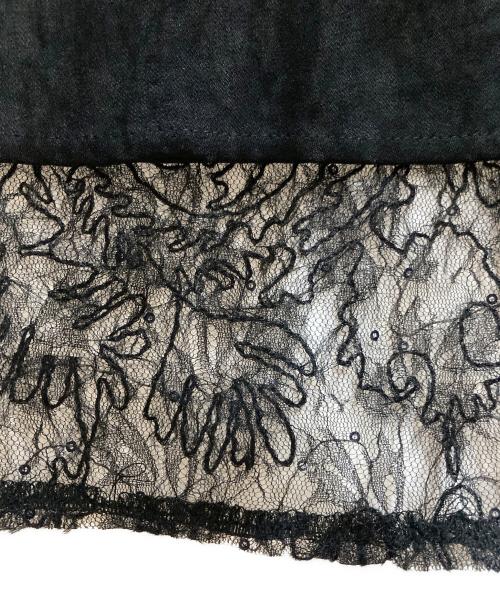 emor（エモア）emor (エモア) mohair lace camisole dress/モヘアレース　キャミソールワンピース ブラック サイズ:Ｓの古着・服飾アイテム