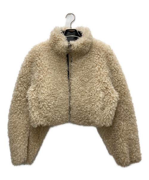 SLY（スライ）SLY (スライ) LIGHT CROP BOA ブルゾン/ライト クロップ ボア ブルゾン ベージュ サイズ:FREEの古着・服飾アイテム