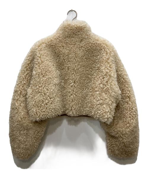 SLY（スライ）SLY (スライ) LIGHT CROP BOA ブルゾン/ライト クロップ ボア ブルゾン ベージュ サイズ:FREEの古着・服飾アイテム