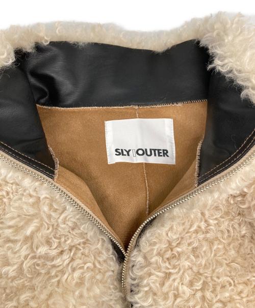 SLY（スライ）SLY (スライ) LIGHT CROP BOA ブルゾン/ライト クロップ ボア ブルゾン ベージュ サイズ:FREEの古着・服飾アイテム