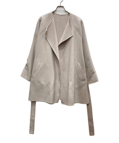 Spick and Span（スピック＆スパン）Spick and Span (スピックアンドスパン) 110sリバーポンチョ風コート ベージュ サイズ:38の古着・服飾アイテム