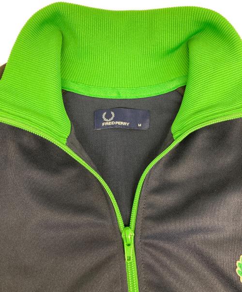 FRED PERRY（フレッドペリー）FRED PERRY (フレッドペリー) トラックジャケット ネイビー×グリーン サイズ:Ⅿの古着・服飾アイテム