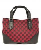 GUCCIグッチ）の古着「ショルダーバッグ」｜ブラック×レッド