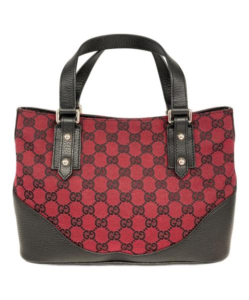 GUCCI（グッチ）GUCCI (グッチ) ショルダーバッグ ブラック×レッドの古着・服飾アイテム