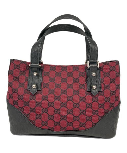 GUCCI（グッチ）GUCCI (グッチ) ショルダーバッグ ブラック×レッドの古着・服飾アイテム