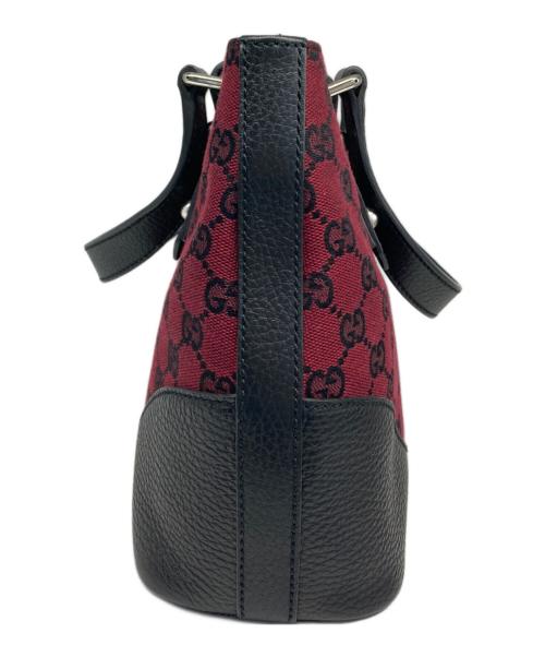 GUCCI（グッチ）GUCCI (グッチ) ショルダーバッグ ブラック×レッドの古着・服飾アイテム