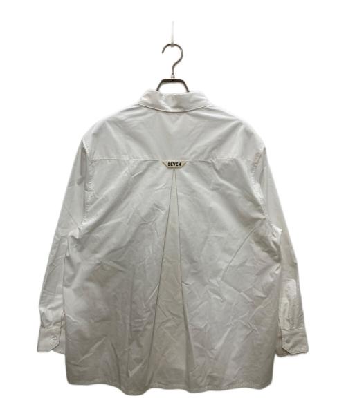 studio seven（スタジオセブン）STUDIO SEVEN (スタジオセブン) Big Silhouette Cotton Shirt/ビッグ シルエット コットン シャツ ホワイト サイズ:Ⅿの古着・服飾アイテム