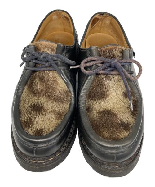 PARABOOT（パラブーツ）PARABOOT (パラブーツ) EDIFICE (エディフィス) MICHAEL PHOQUE/マイケル フォック ブラック×ベージュ サイズ:40の古着・服飾アイテム