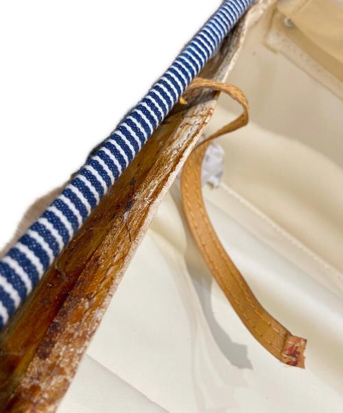 LEE（リー）LEE (リー) ワッペンスーツケース ブルー×ベージュの古着・服飾アイテム