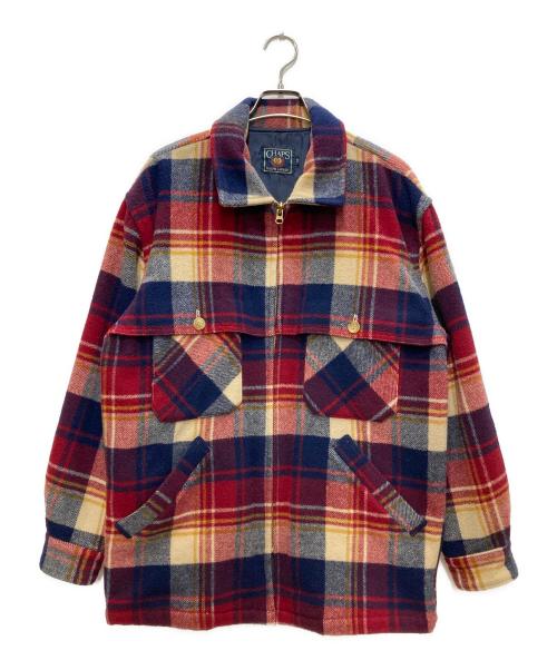 CHAPS RALPH LAUREN（チャップス ラルフローレン）CHAPS RALPH LAUREN (チャップス ラルフローレン) オンブレタータンジャケット レッド サイズ:Ⅿの古着・服飾アイテム