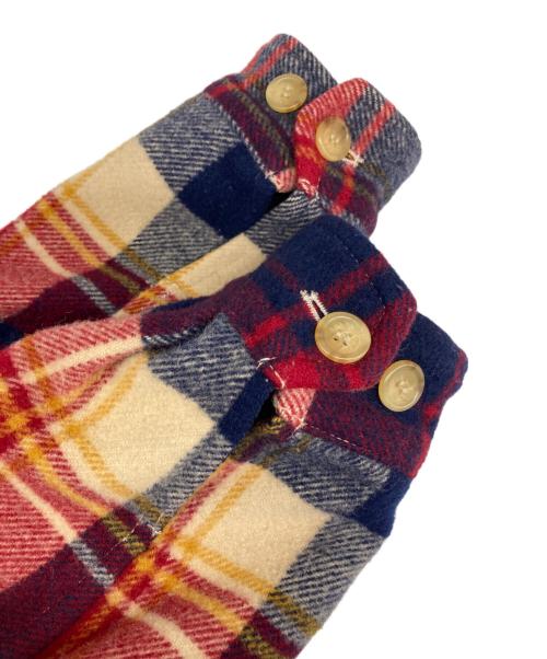 CHAPS RALPH LAUREN（チャップス ラルフローレン）CHAPS RALPH LAUREN (チャップス ラルフローレン) オンブレタータンジャケット レッド サイズ:Ⅿの古着・服飾アイテム