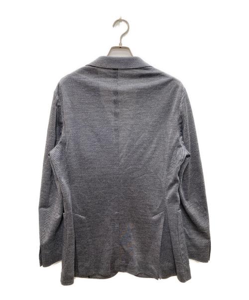 SHIPS（シップス）SHIPS (シップス) ラミー ジャージー ジャケット ネイビー×グレー サイズ:Lの古着・服飾アイテム