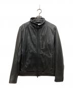 MEN'S BIGIメンズビギ）の古着「レザージャケット」｜ブラック