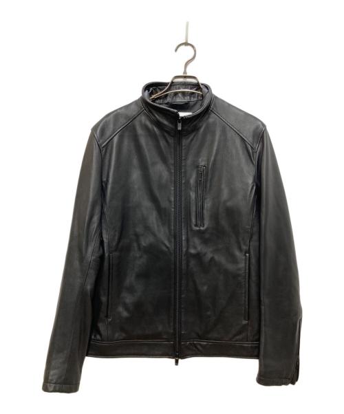 MEN'S BIGI（メンズビギ）MEN'S BIGI (メンズビギ) レザージャケット ブラック サイズ:03の古着・服飾アイテム
