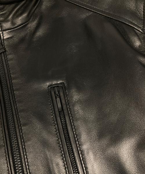 MEN'S BIGI（メンズビギ）MEN'S BIGI (メンズビギ) レザージャケット ブラック サイズ:03の古着・服飾アイテム