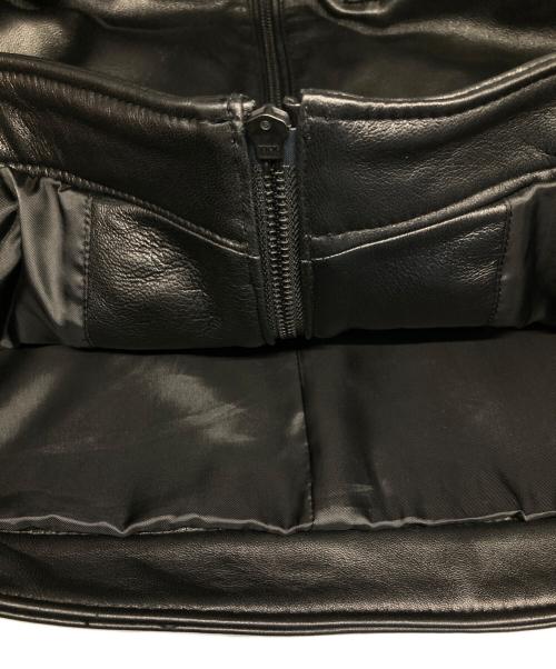 MEN'S BIGI（メンズビギ）MEN'S BIGI (メンズビギ) レザージャケット ブラック サイズ:03の古着・服飾アイテム