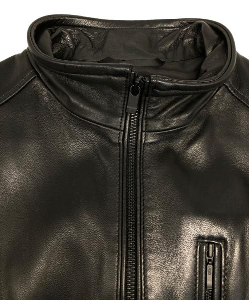 MEN'S BIGI（メンズビギ）MEN'S BIGI (メンズビギ) レザージャケット ブラック サイズ:03の古着・服飾アイテム