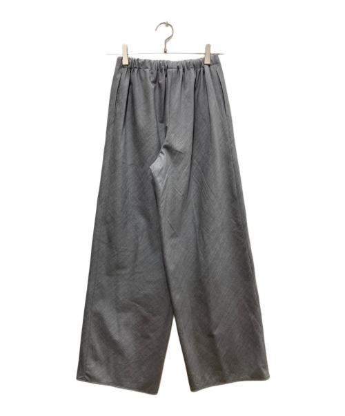 GALERIE VIE（ギャルリーヴィー）GALERIE VIE (ギャルリーヴィー) ウォッシャブルギャバジン イージーセミワイドパンツ グレー サイズ:32の古着・服飾アイテム