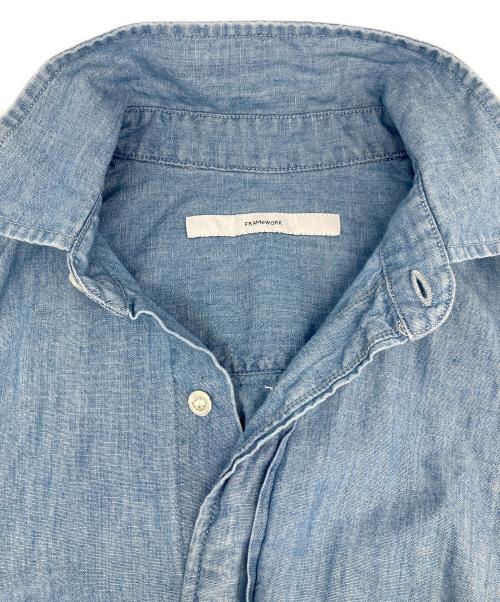 FRAMeWORK（フレームワーク）FRAMeWORK (フレームワーク) ダンガリーシャツ ブルー サイズ:表記無の古着・服飾アイテム