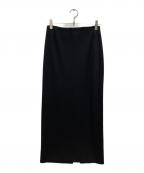 EVERYDAY I LIKE.エヴリデイ アイ ライク）の古着「Jersey Long Tight スカート/ジャージーロングタイトスカート」｜ブラック
