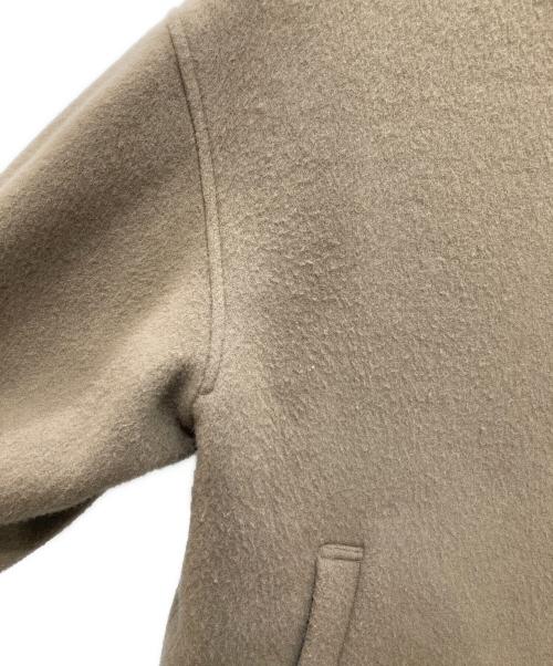 nano・universe（ナノ・ユニバース）nano・universe (ナノ・ユニバース) PECOLAMBウールカシミヤノーカラーミドル丈コート ブラウン サイズ:Ⅿの古着・服飾アイテム