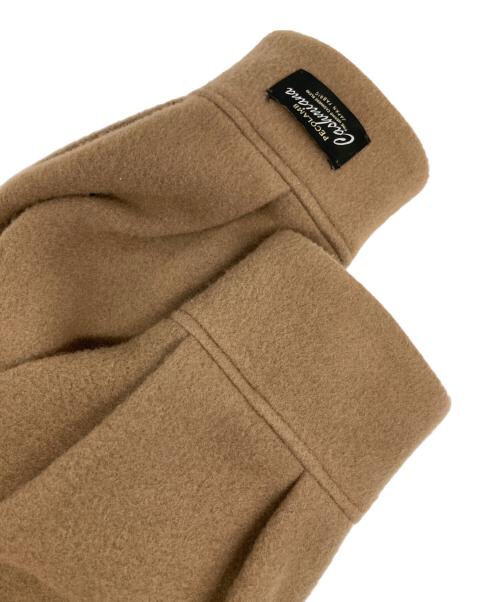 nano・universe（ナノ・ユニバース）nano・universe (ナノ・ユニバース) PECOLAMBウールカシミヤノーカラーミドル丈コート ブラウン サイズ:Ⅿの古着・服飾アイテム