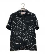 Aloha Blossomアロハブロッサム）の古着「オープンカラーシャツ」｜ブラック