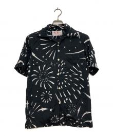 Aloha Blossom（アロハブロッサム）の古着「オープンカラーシャツ」｜ブラック