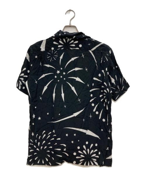 Aloha Blossom（アロハブロッサム）Aloha Blossom (アロハブロッサム) オープンカラーシャツ ブラック サイズ:38の古着・服飾アイテム