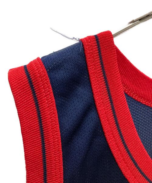 Champion（チャンピオン）Champion (チャンピオン) バスケットボールシャツ ネイビー×レッド サイズ:44の古着・服飾アイテム
