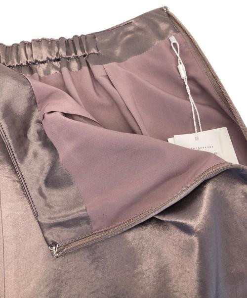 FRAY ID（フレイ アイディー）FRAY ID (フレイ アイディー) ステッチサテンナロースカート ピンクの古着・服飾アイテム