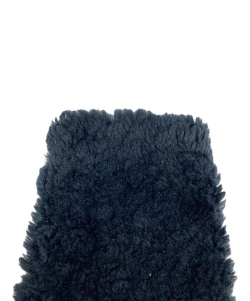 THREE DOTS（スリードッツ）THREE DOTS (スリードッツ) Upcycled eco fur short coat/アップサイクルエコファーショートコート ネイビー サイズ:Ｓの古着・服飾アイテム