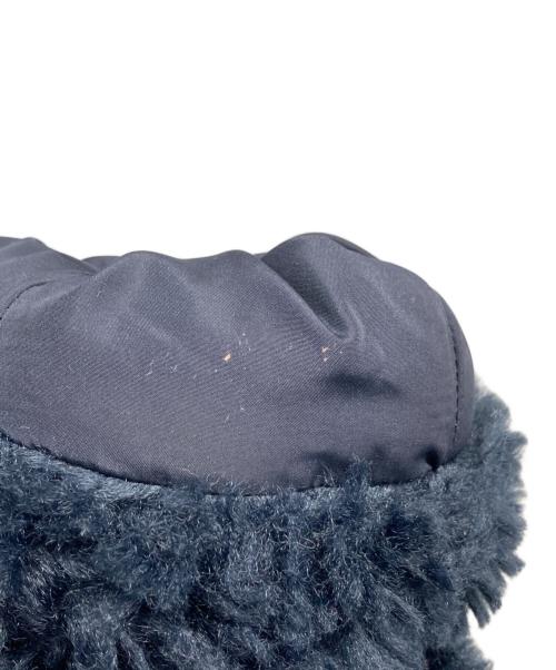 THREE DOTS（スリードッツ）THREE DOTS (スリードッツ) Upcycled eco fur short coat/アップサイクルエコファーショートコート ネイビー サイズ:Ｓの古着・服飾アイテム