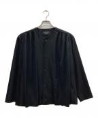 UNITED TOKYOユナイテッドトーキョー）の古着「サイドプリーツノーカラージャケット」｜ブラック