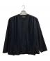 UNITED TOKYO（ユナイテッドトーキョー）の古着「サイドプリーツノーカラージャケット」｜ブラック