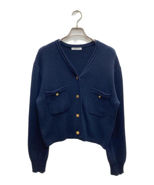 Plage（プラージュ）Plage (プラージュ) ニットカーディガン ネイビー サイズ:Freeの古着・服飾アイテム
