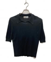 JOHN SMEDLEY（ジョンスメドレー）の古着「ポロシャツ」｜ブラック