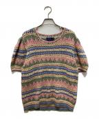 POLO RALPH LAURENポロ・ラルフローレン）の古着「ストライプドポインテールニット」｜マルチカラー