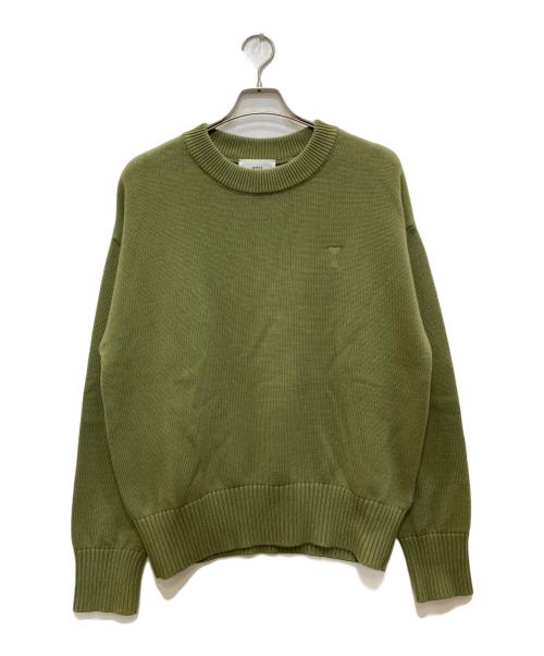 ami（アミ）ami (アミ) Ami de Coeurセーター/アミ ドゥクール グリーン サイズ:Ｍの古着・服飾アイテム