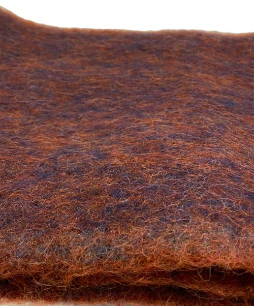 Acne studios（アクネ ストゥディオス）Acne studios (アクネ ストゥディオス) ウールモヘアスカーフ - ナロー レッド×ブルーの古着・服飾アイテム