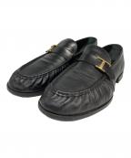 TOD'Sトッズ）の古着「ダブルTローファー」｜ブラック