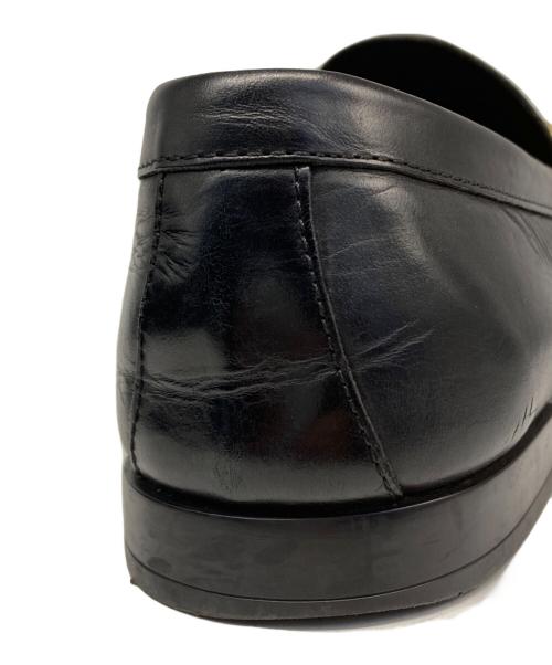 TOD'S（トッズ）TOD'S (トッズ) ダブルTローファー ブラック サイズ:7の古着・服飾アイテム