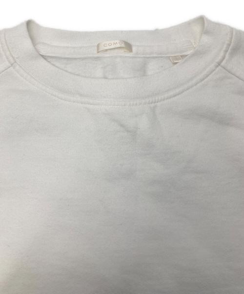 COMOLI（コモリ）COMOLI (コモリ) インレイ起毛長袖クルースウェット ホワイト サイズ:1の古着・服飾アイテム