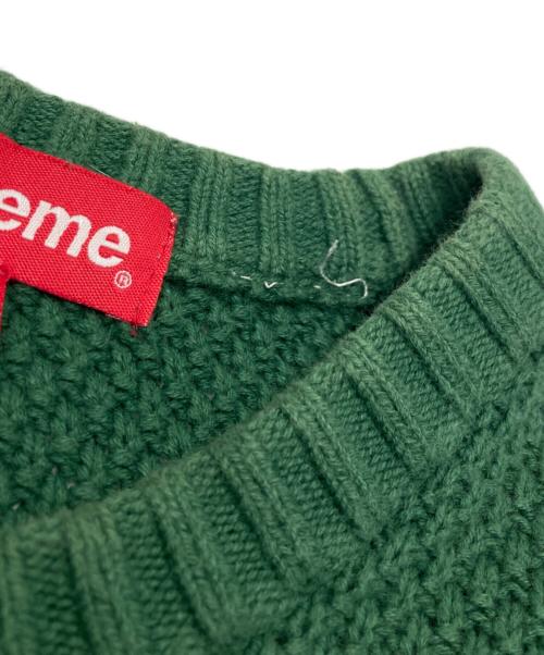 SUPREME（シュプリーム）SUPREME (シュプリーム) Textured Small Box Sweater/テクスチャード スモール ボックス セーター グリーン サイズ:Ｓの古着・服飾アイテム