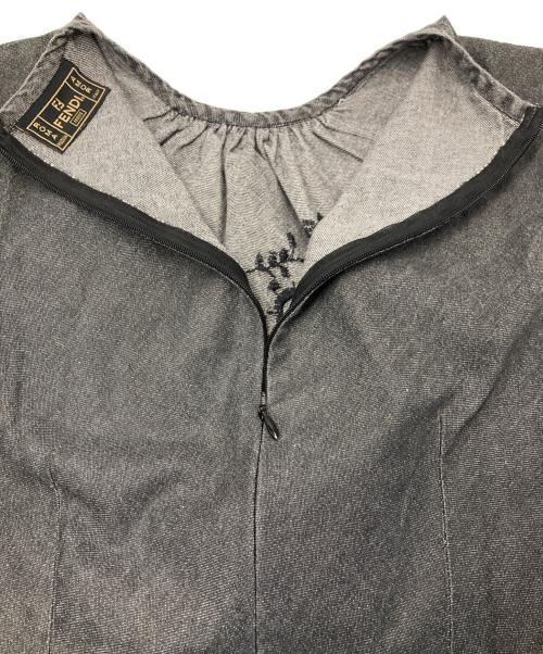 FENDI（フェンディ）FENDI (フェンディ) ノースリーブワンピース グレー サイズ:44の古着・服飾アイテム